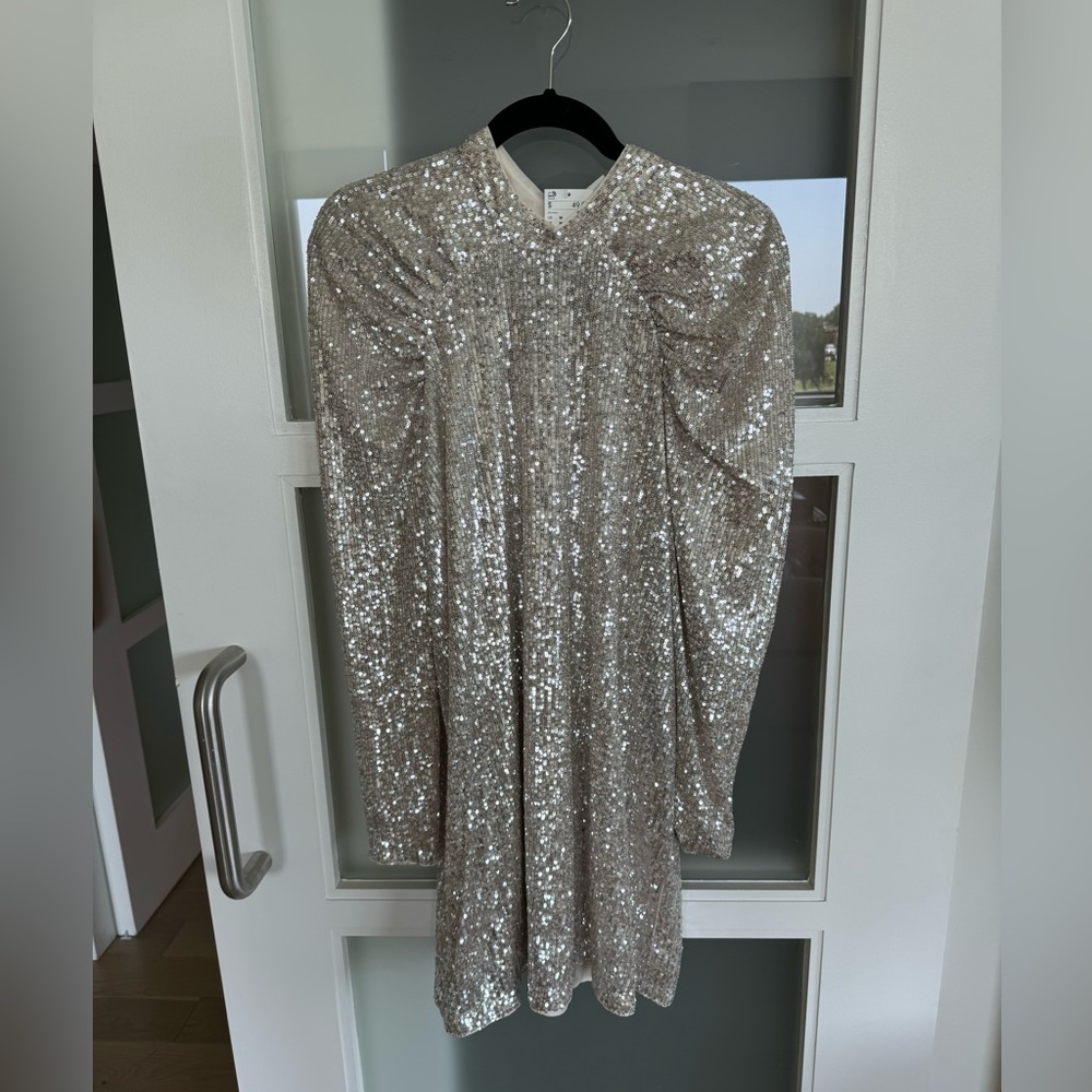 NWT Long-Sleeved Sequin Dress